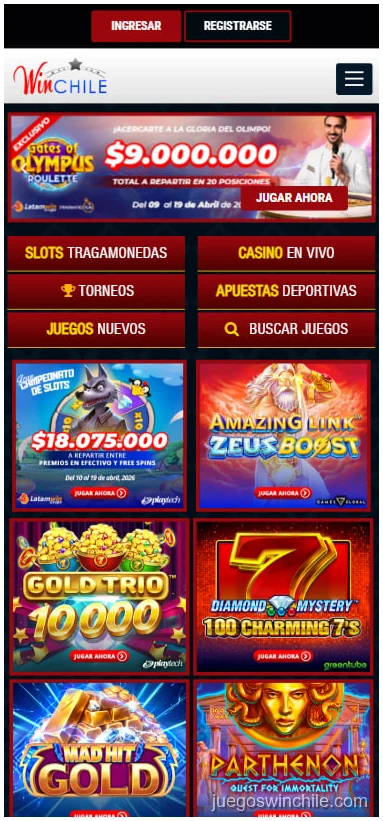 Winchile online app: acceso móvil y uso desde el teléfono